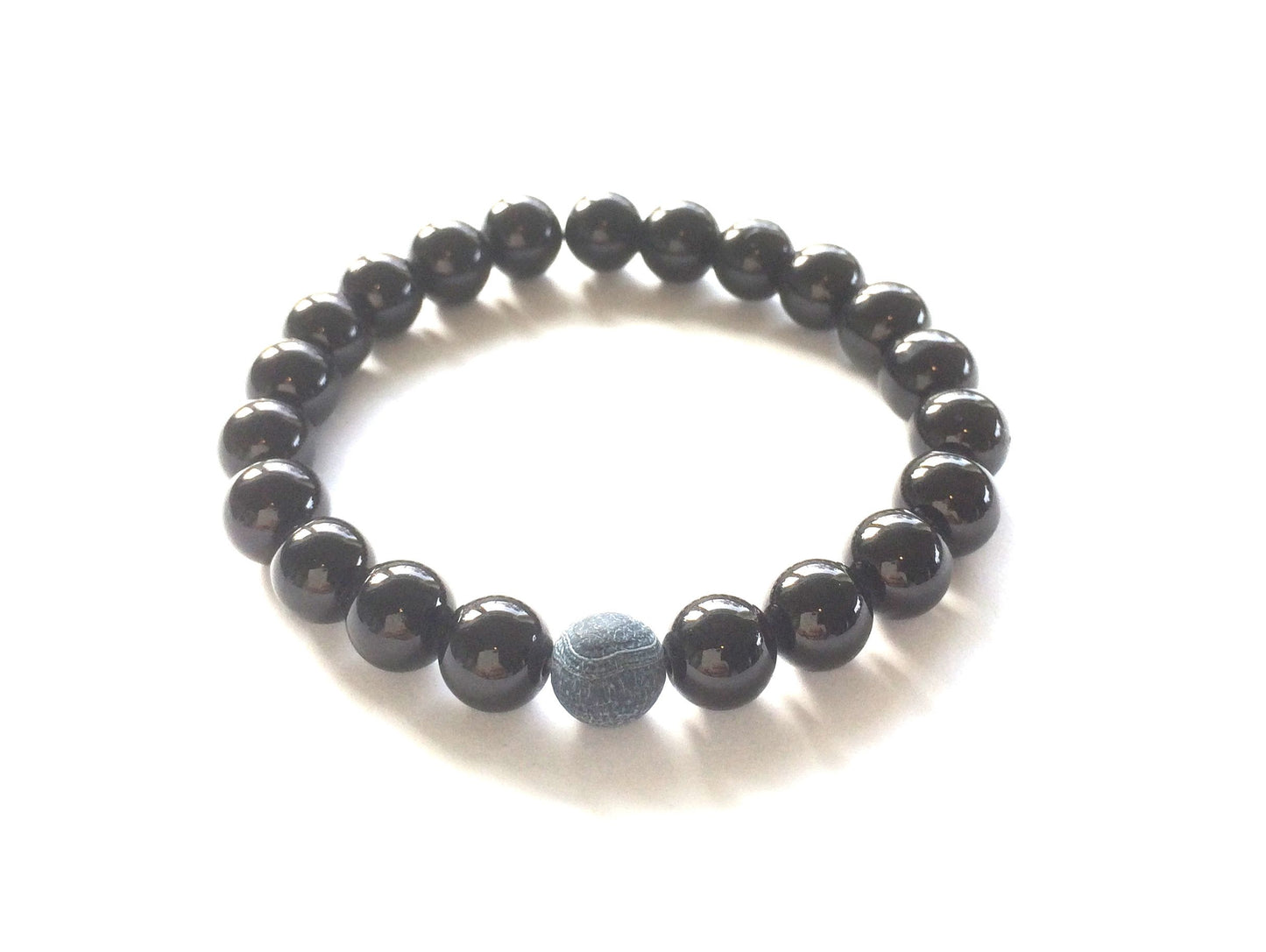 sort-glass-grå-dragonveins-stein-armbånd