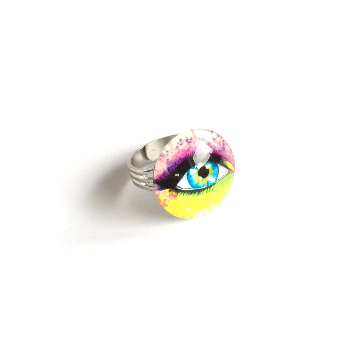 øye-sølv-morsom-finger-ring