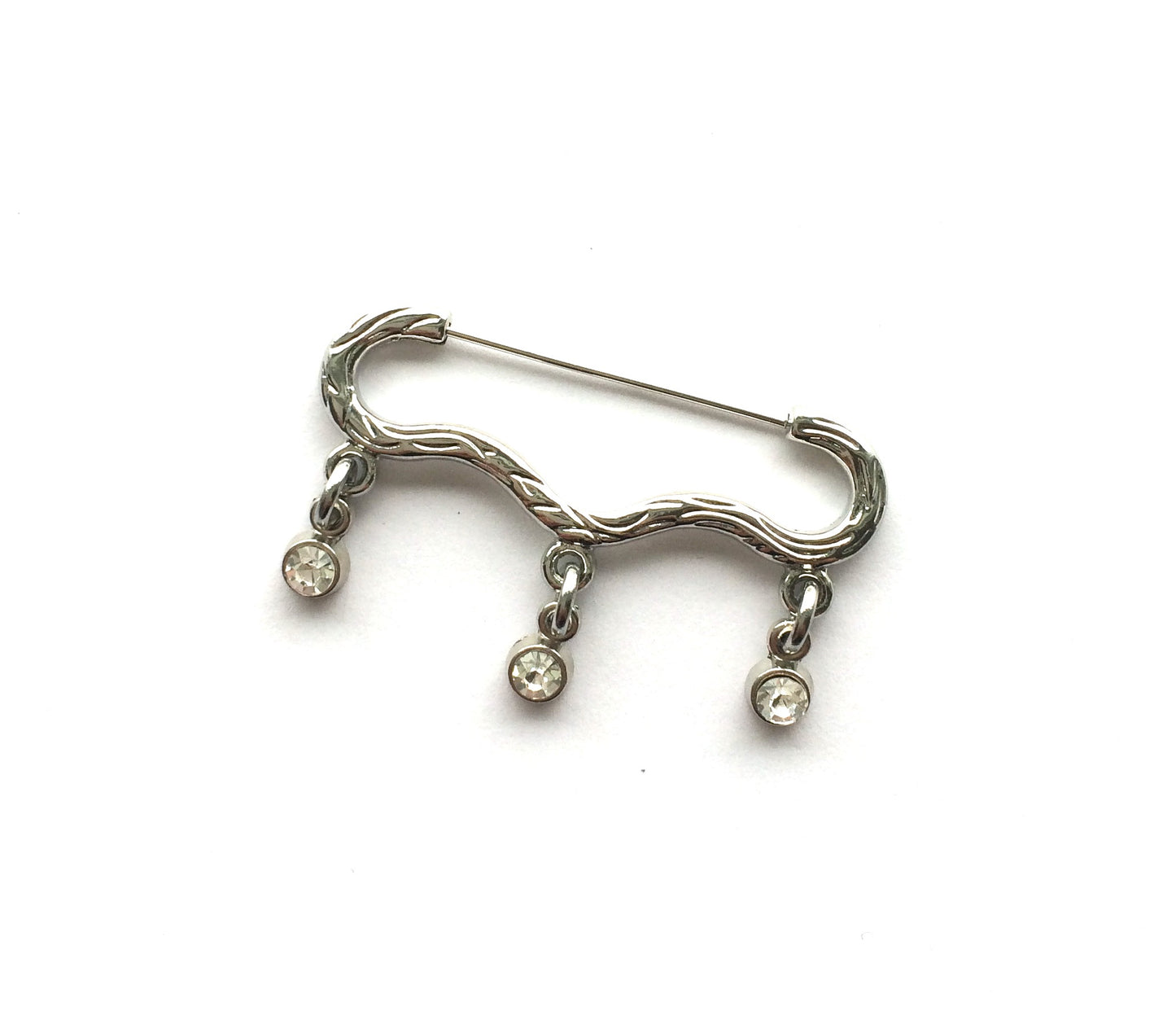 glitter-sølv-brosje-nål