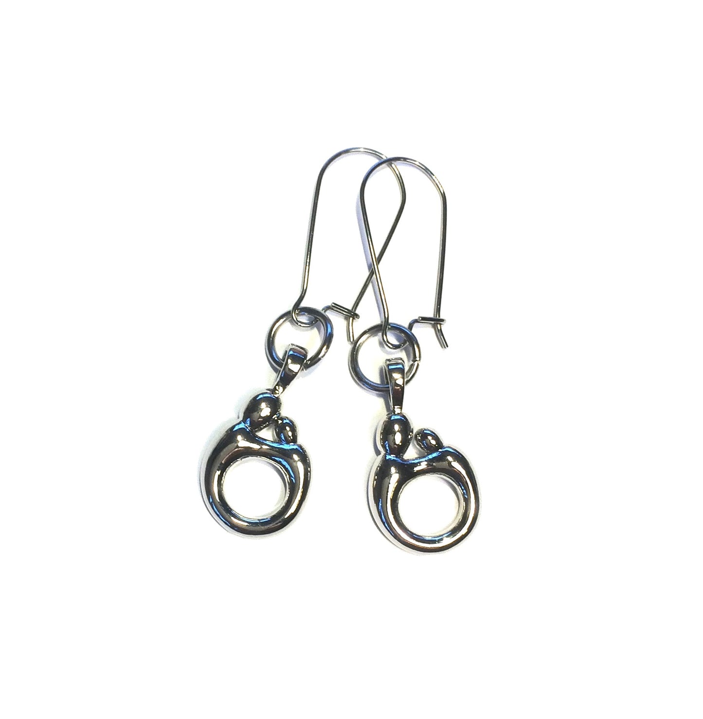 mor-barn-sølv-stål-øreanheng-ørepynt