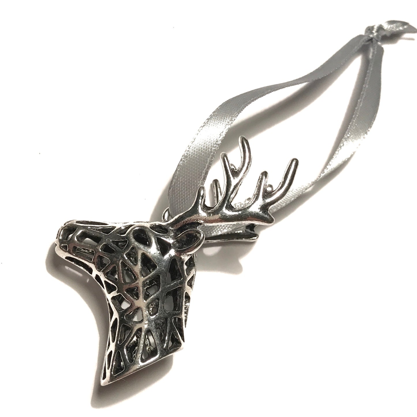 hjort-sølv-grå-juletrepynt