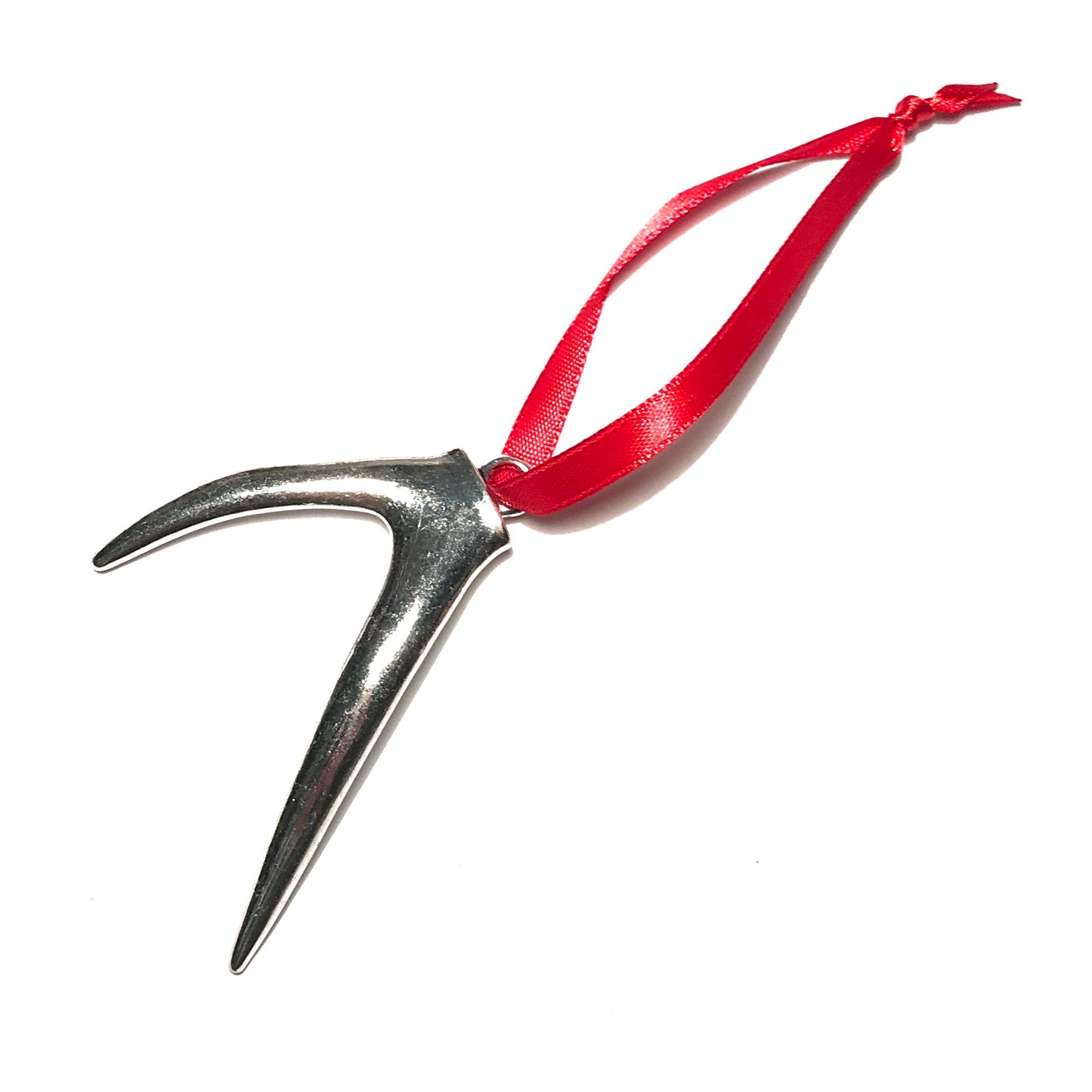 gevir-horn-sølv-rød-juletrepynt