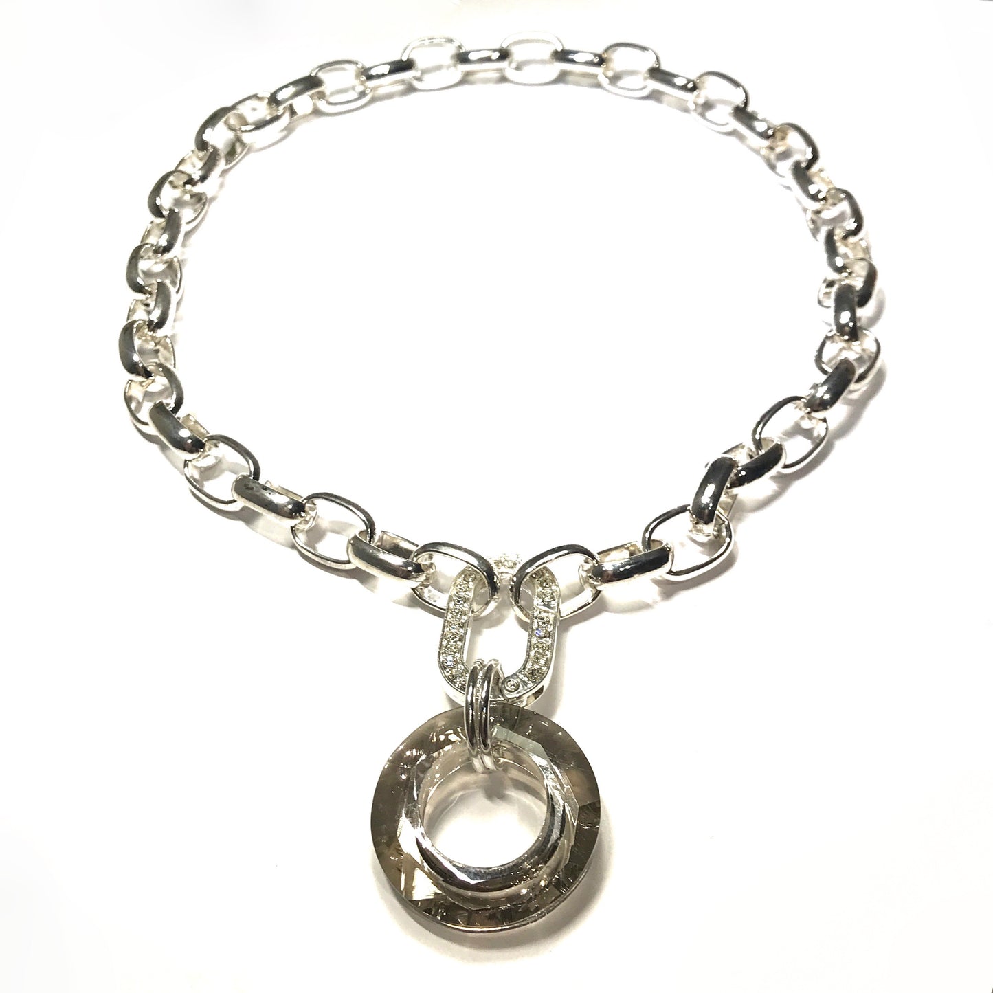 sølv-kjetting-lenke-glitter-ring-anheng-smykke-halskjede