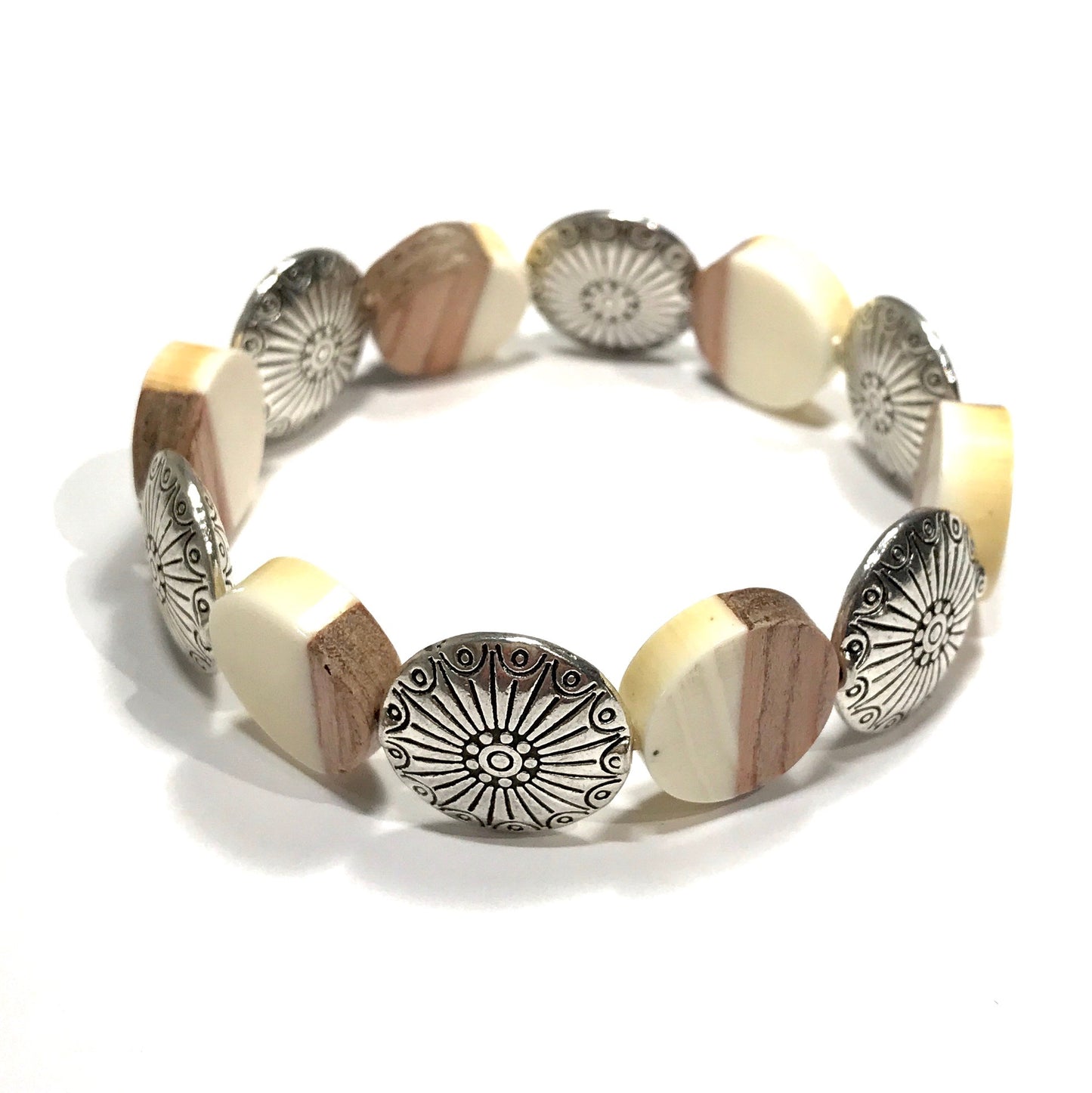 hvit-tre-sølv-armbånd