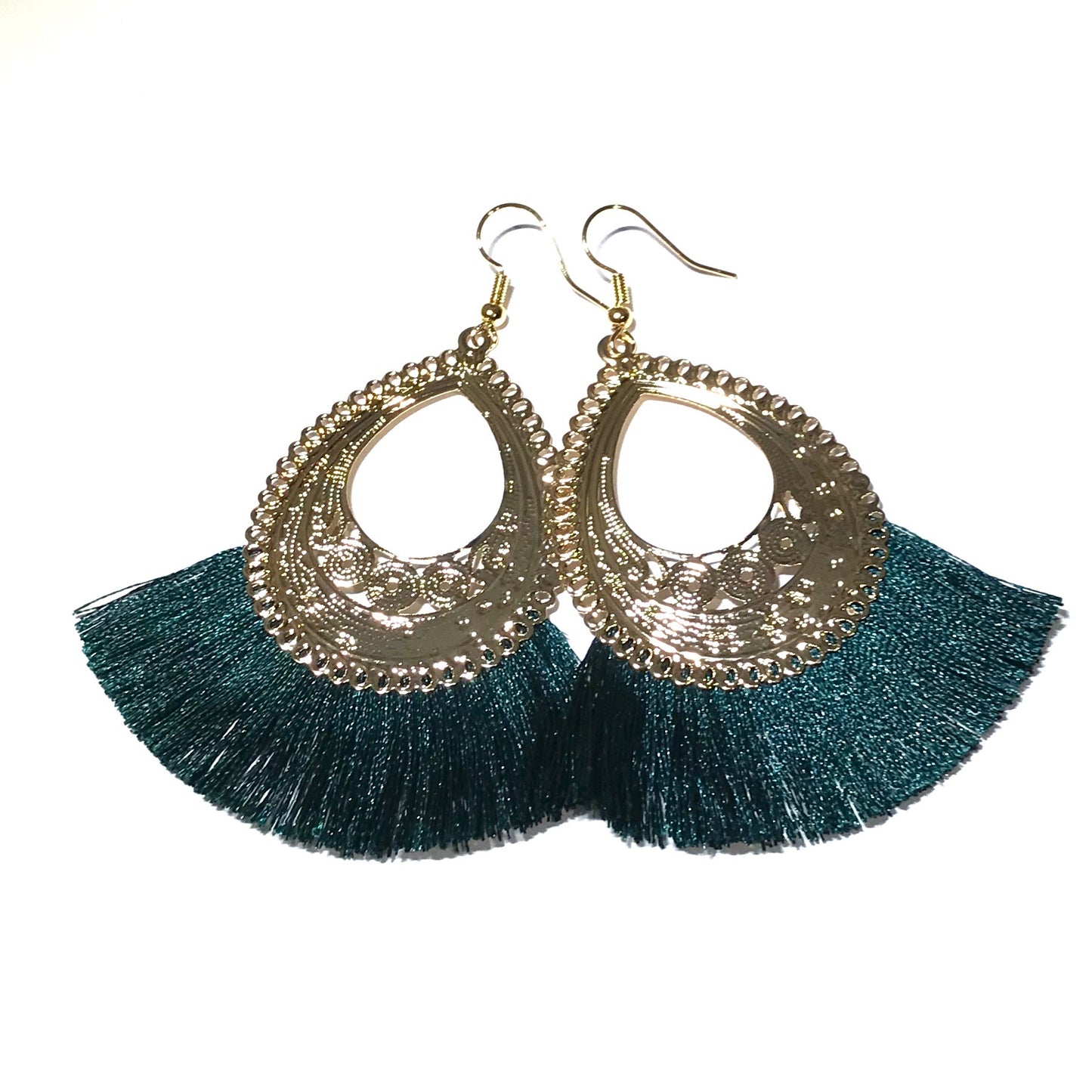 grønn-dusk-gull-bohem-øreanheng-ørepynt