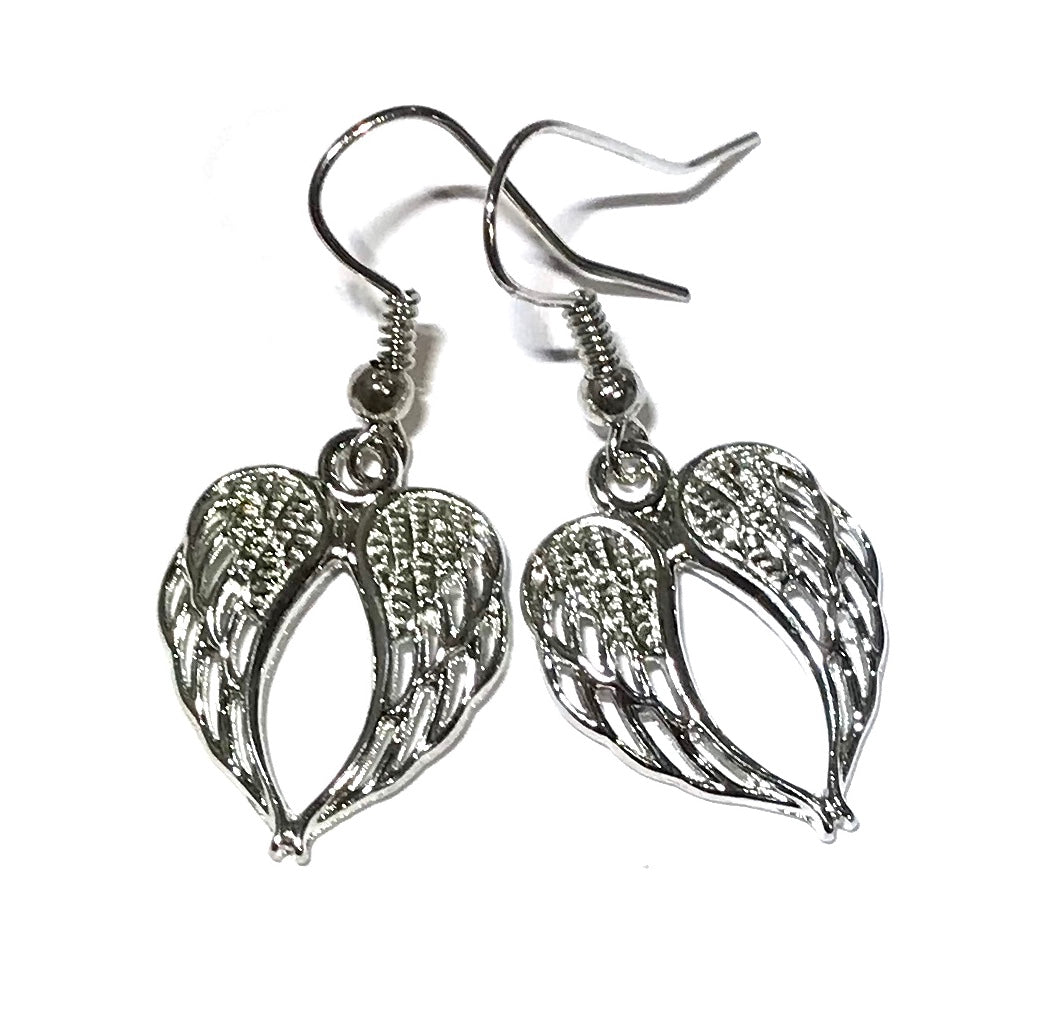 sølv-vinge-jul-øreanheng-ørepynt