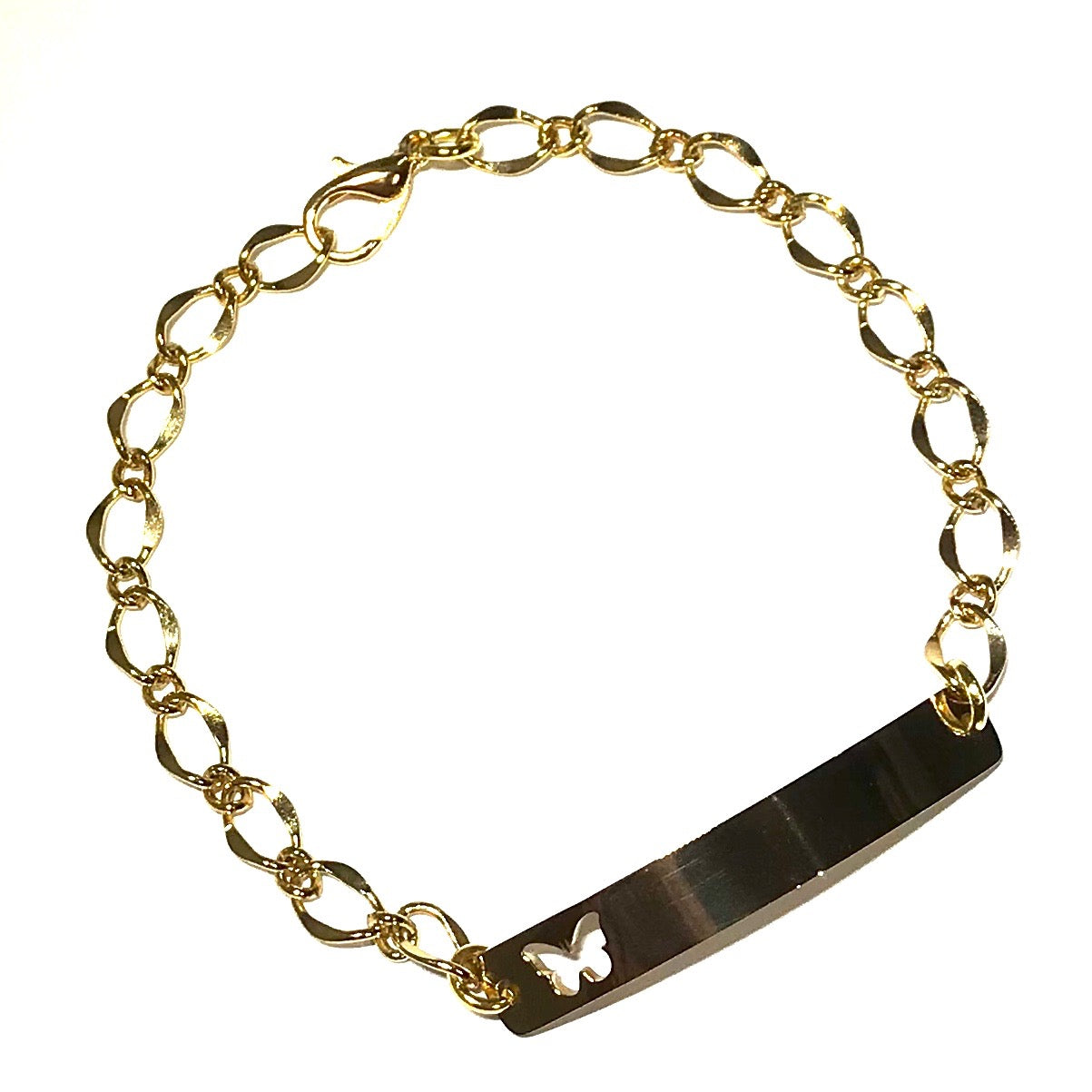 sommerfugl-plate-gull-armbånd