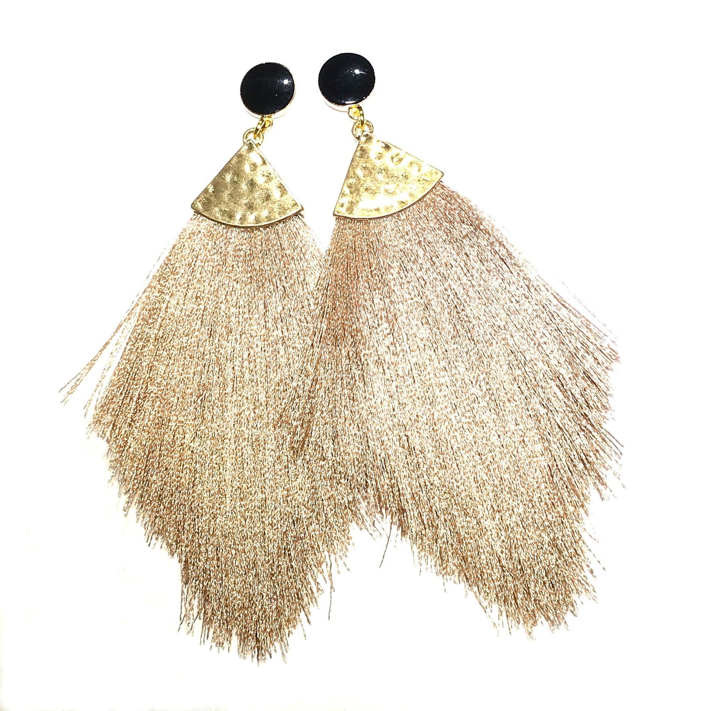 brun-gull-dusk-bohem-øreanheng-ørepynt