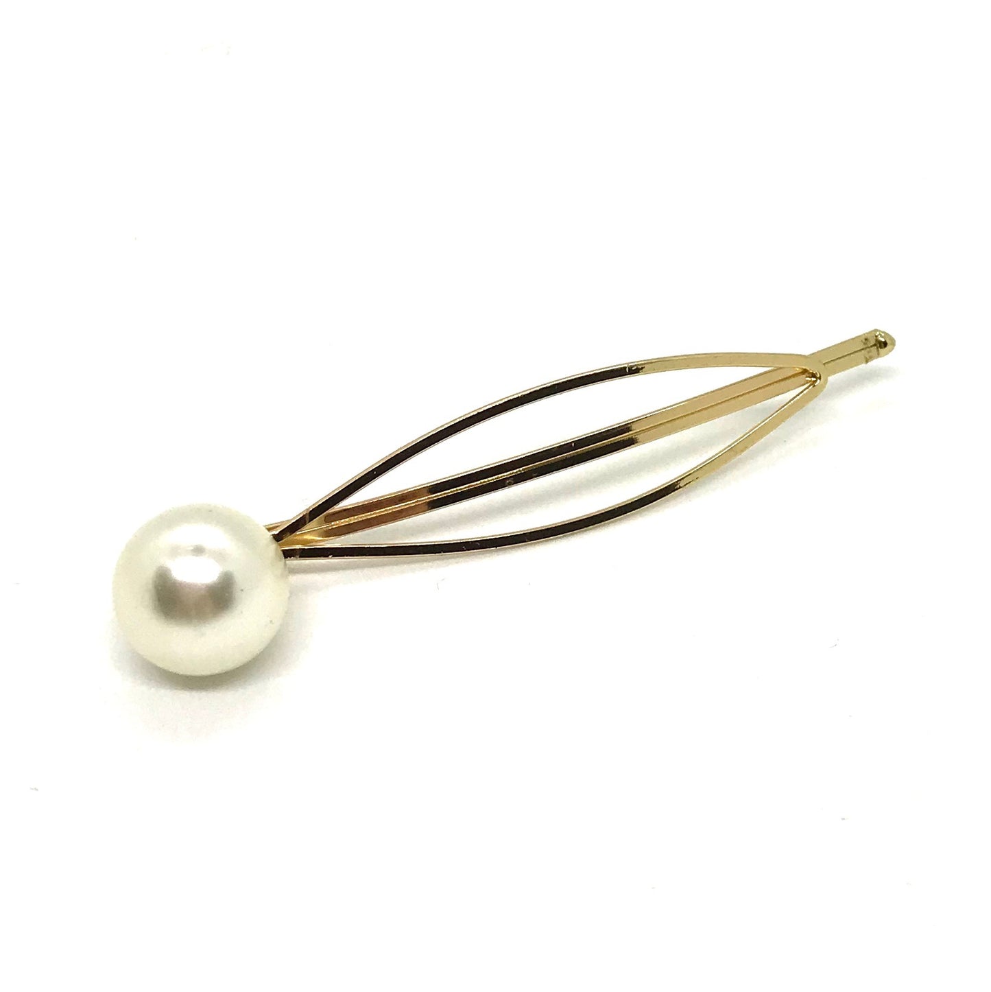 perle-gull-hårspenne-hårpynt
