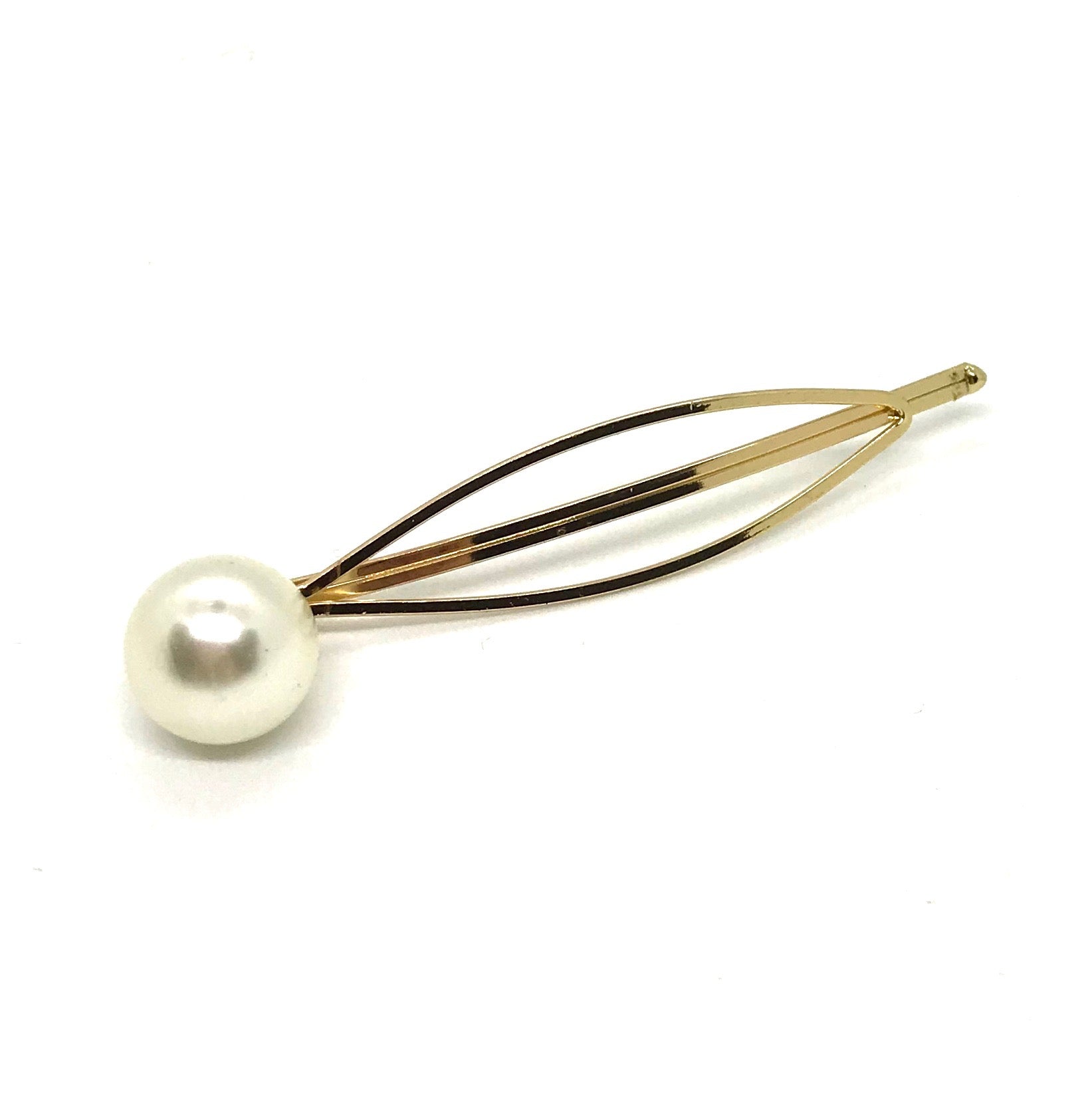 perle-gull-hårspenne-hårpynt