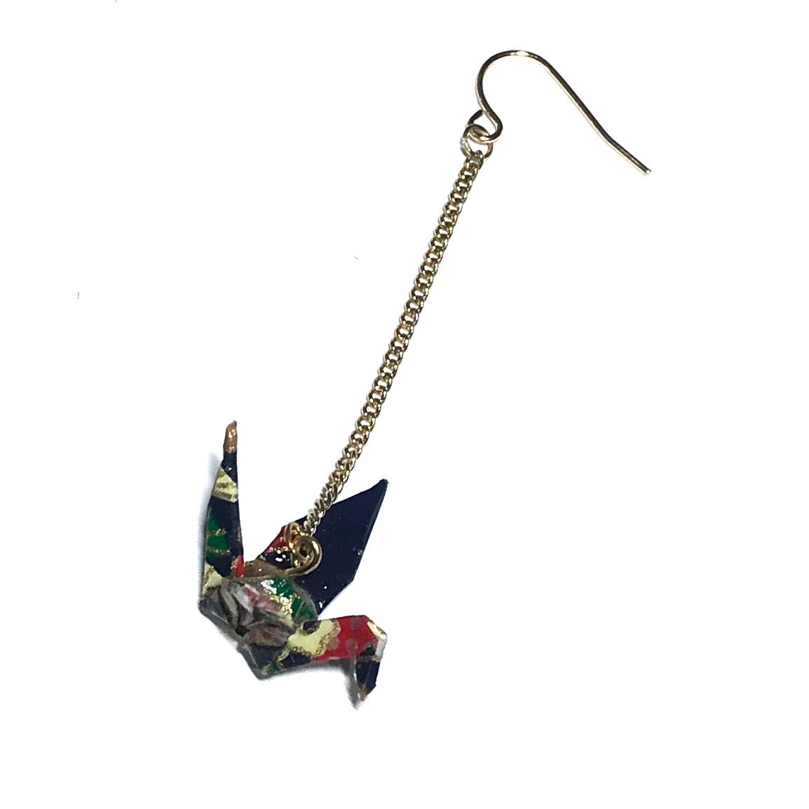 origami-fugl-gull-øreanheng-ørepynt