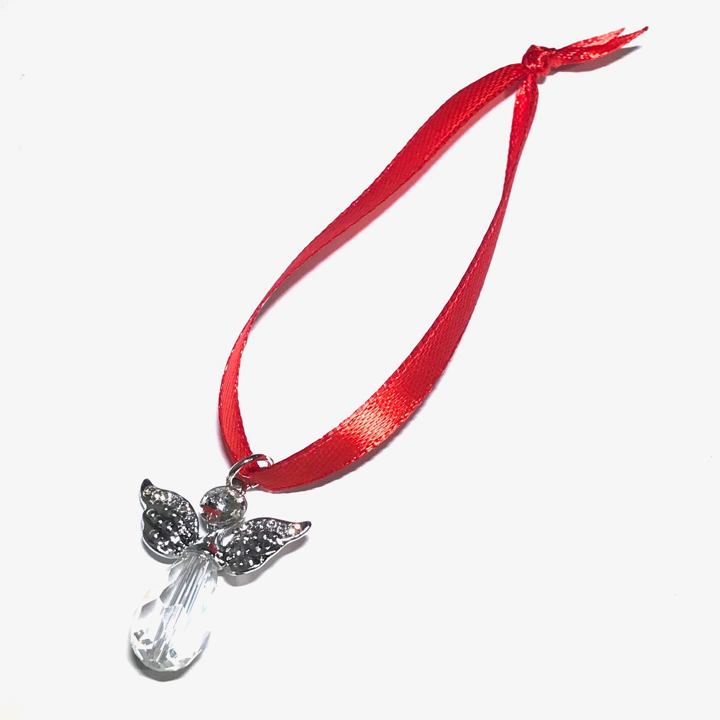 sølv-engel-rød-juletrepynt