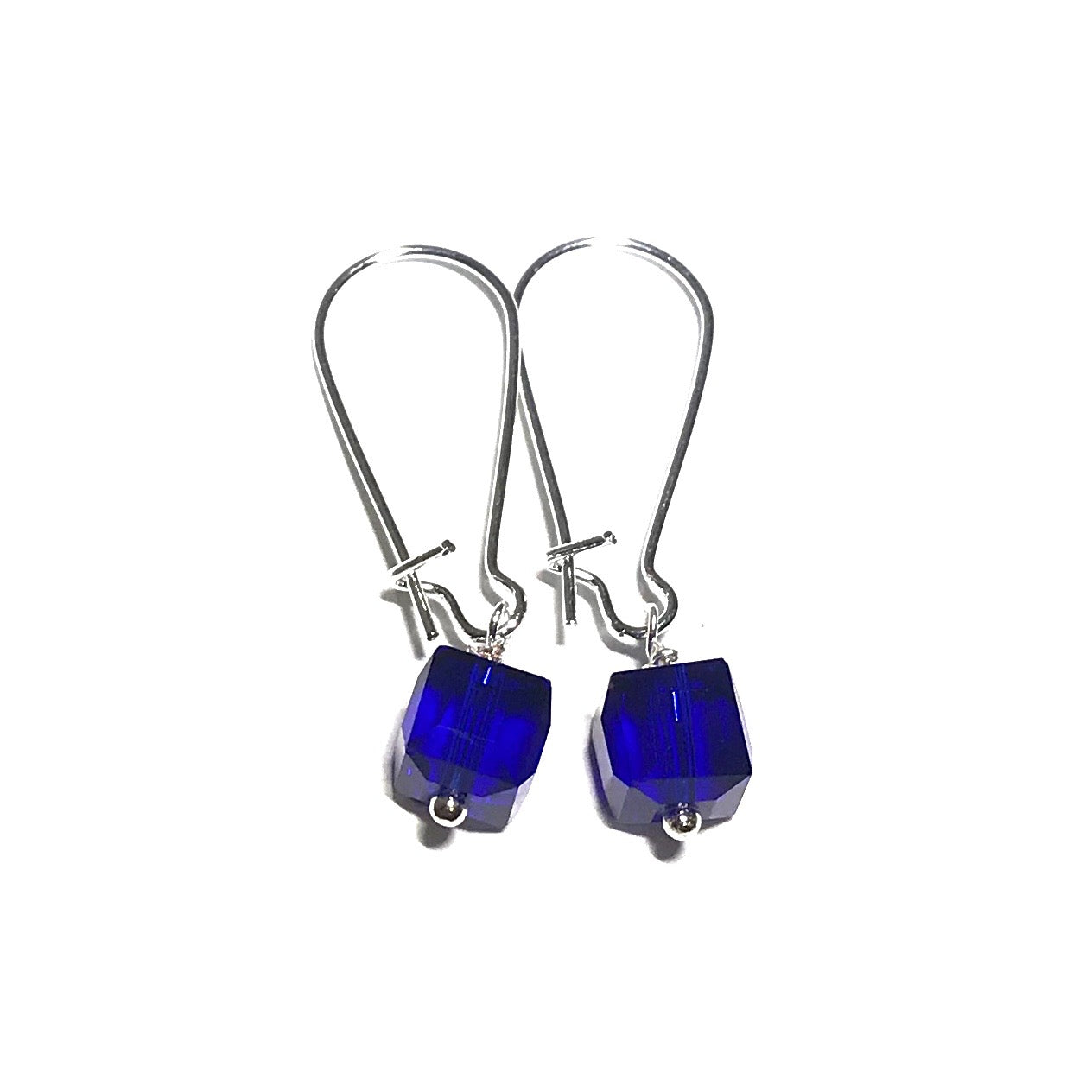 blå-sølv-øreanheng-ørepynt