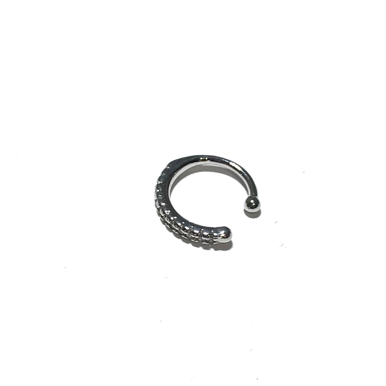 glitter-sølv-earcuff-øredobber-ørepynt