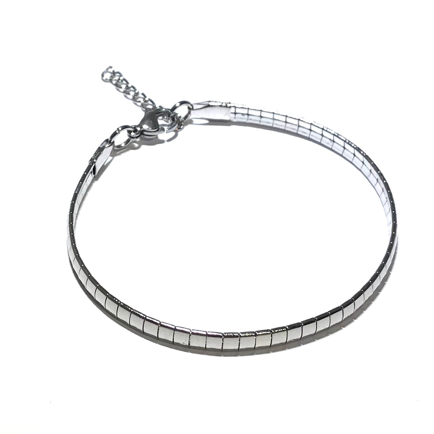 sølv-stål-armbånd