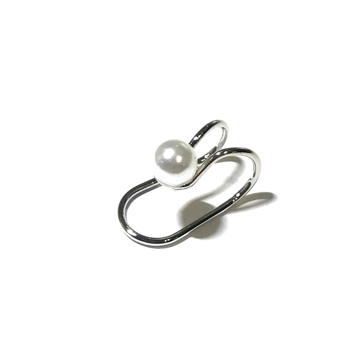 perle-sølv-earcuff-øredobber-ørepynt