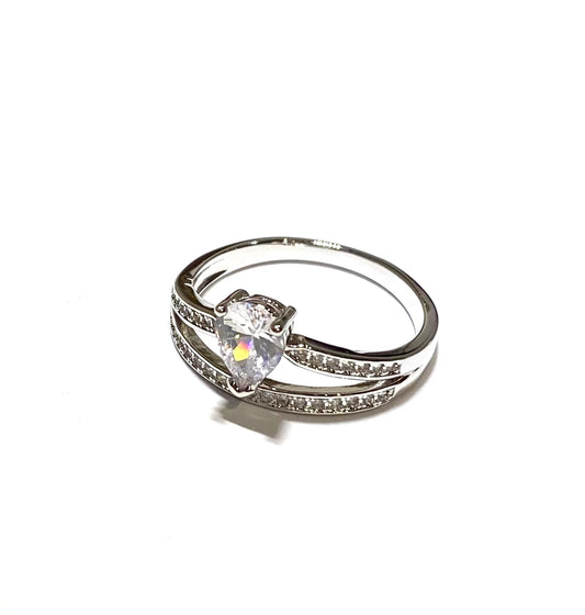 sølv-glitter-ring