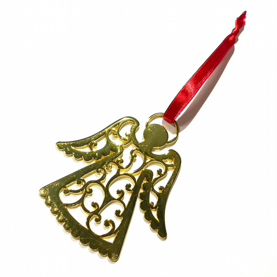 gull-engel-rød-juletrepynt