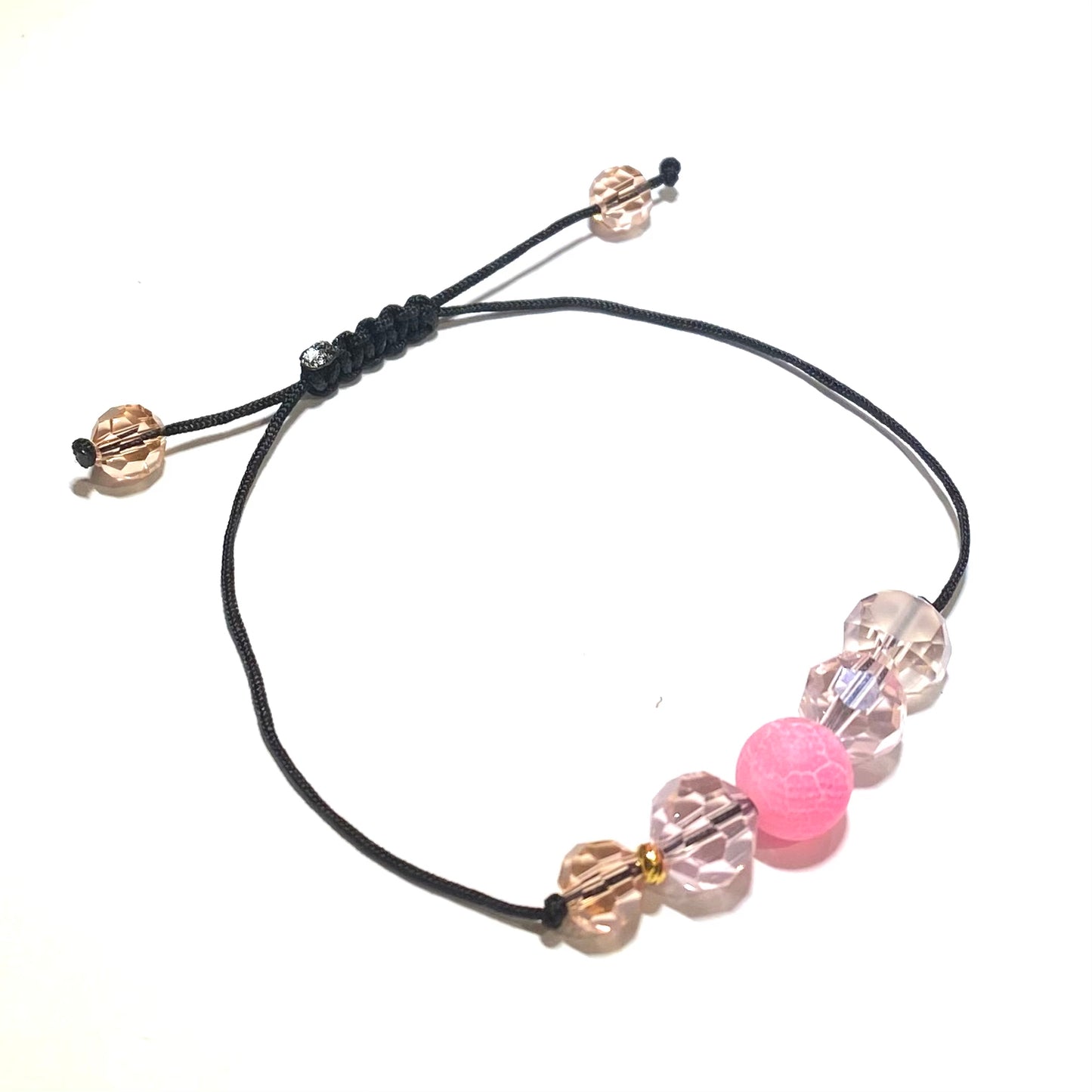 rosa-swarovski-agat-armbånd