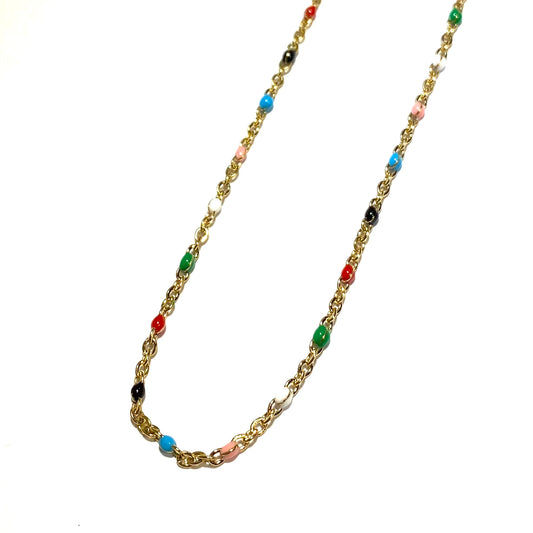 multifarget-gull-stål-smykke-halskjede
