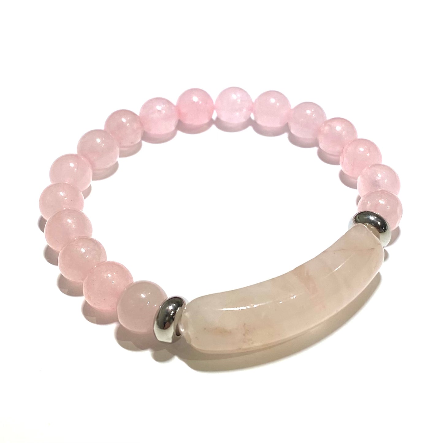 rosa-rosenquartz-sølv-armbånd