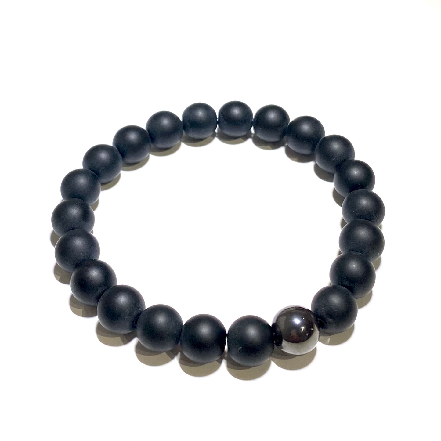 sort-glass-hematitt-blodstein-herre-dame-armbånd