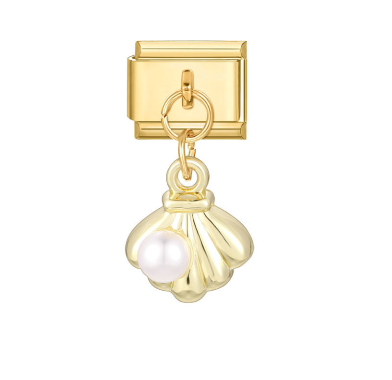 4075_cd Charm skjell perle