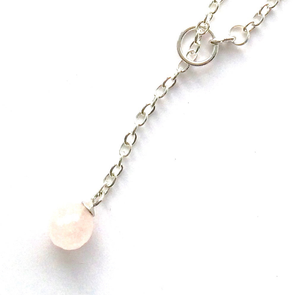 rosa-sølv-smykke-halskjede