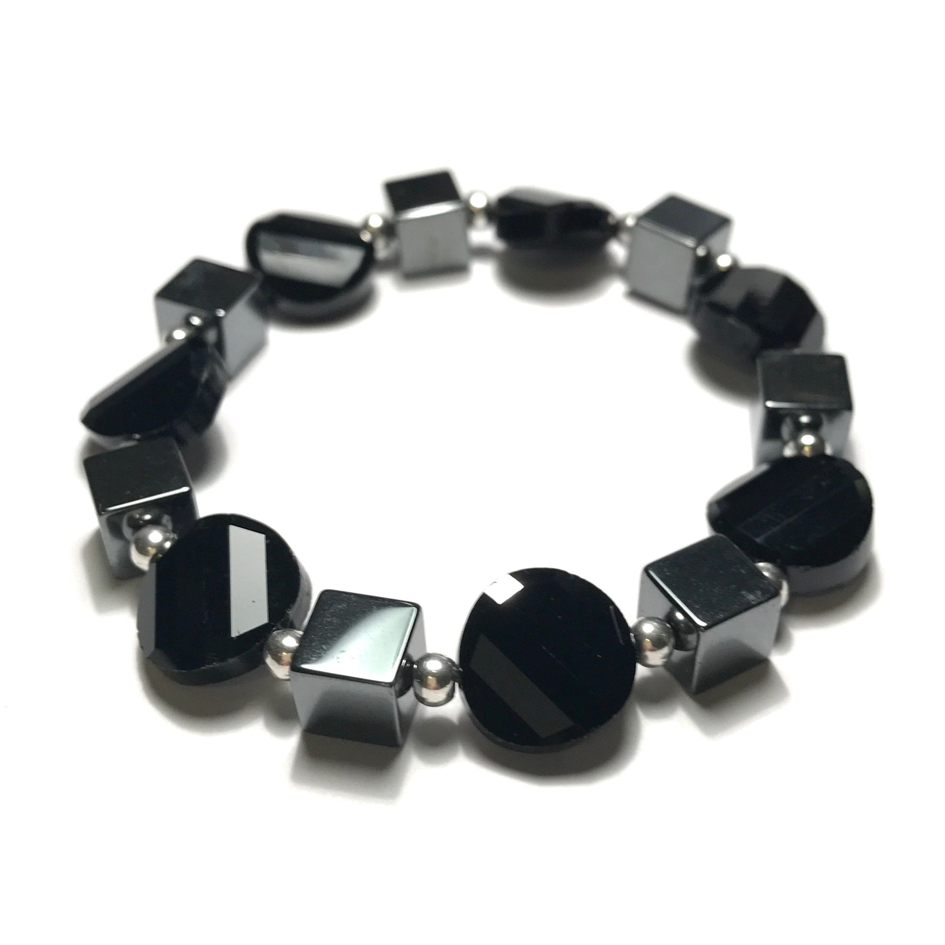 sort-hematitt-blodstein-glass-armbånd