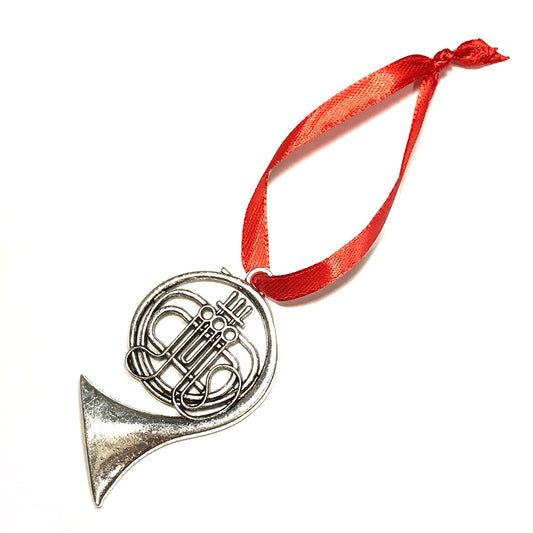 horn-instrument-sølv-rød-juletrepynt