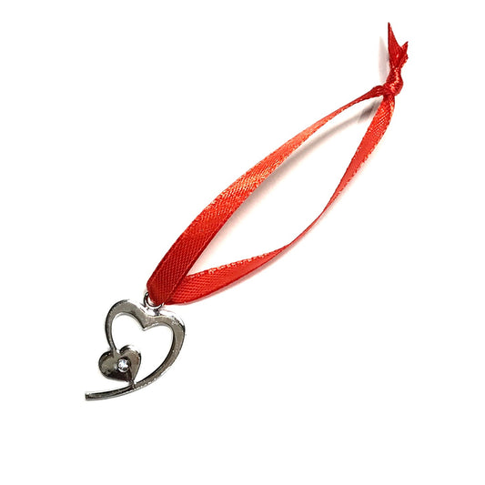 miniatyr-hjerte-stål-sølv-rød-juletrepynt