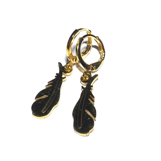 3933_o Ørepynt med fjær