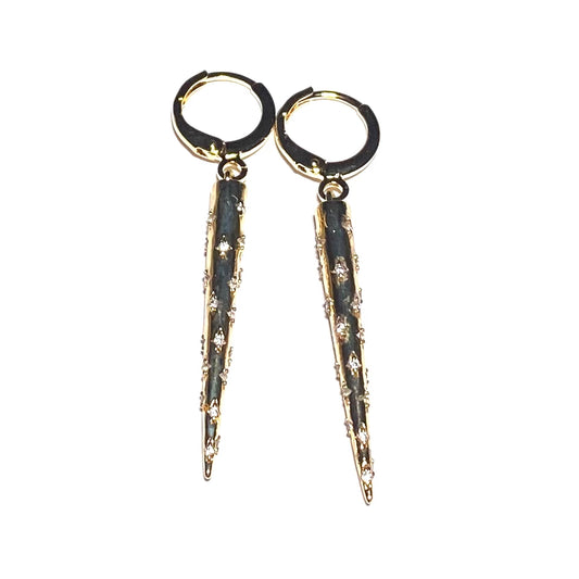 3938_o Øreringer med spikes