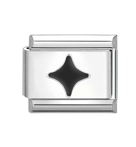 3945_cd Charm med sort stjerne