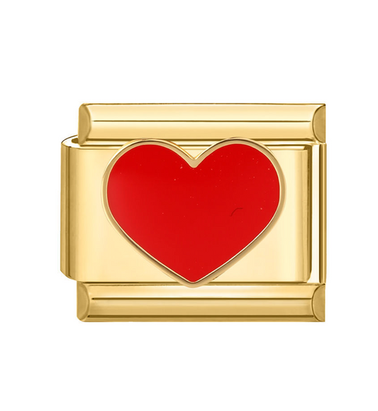 3948_cd Charm med rødt hjerte